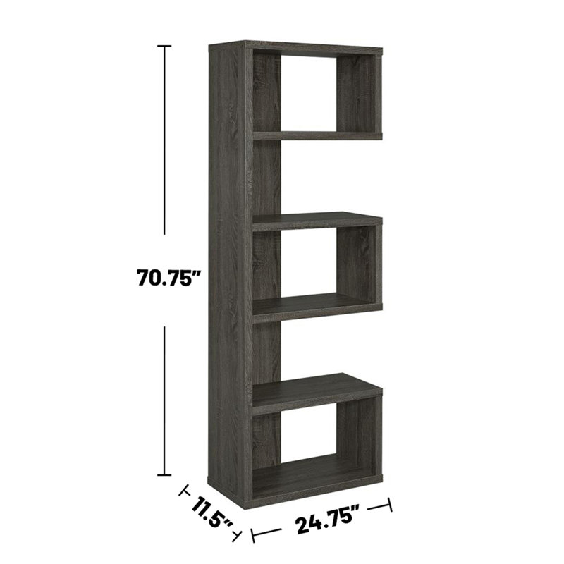 Contemporary 5-tier Bookcase