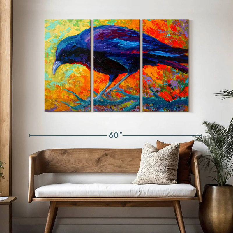 Crow IV, 32" H x 50" W