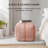 Marta 20" Mahogany Rose Upholstered Pouf Ottoman-117292581