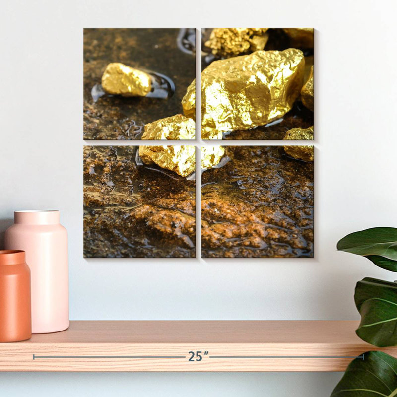 Alvord Gold Chunks, 18'' H x 18'' W