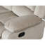 Tissu beige en microfibre avec rembourrage doux revêtu d'un support lombaire de conception transitionnelle, tissu, coins renforcés avec cadre en bois dur séché au four, fabrication à 8 ressorts à arc, acier inoxydable