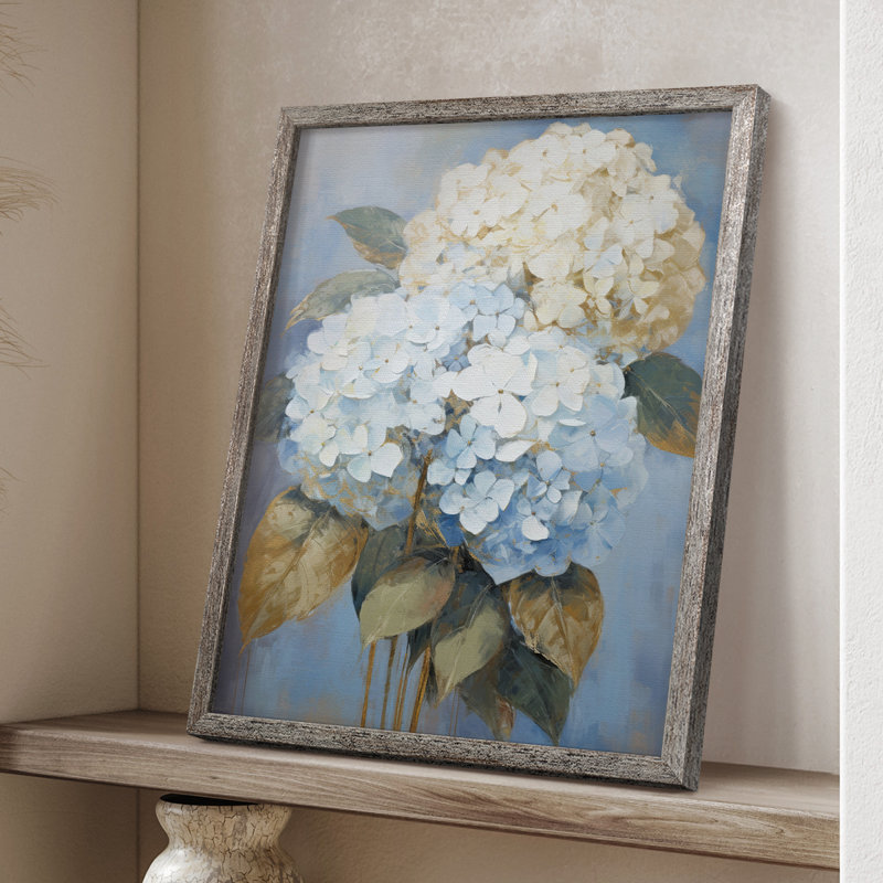 Impression encadrée FLORAL Series CII - bois massif, H 11 po x l 9 po