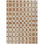 5' X 8' Terra Cotta And Beige Geometric Washable Indoor Outdoor Area Rug