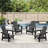Devito All-Weather Resistant HDPE Plastic Oversize Adirondack Chair-1771610897
