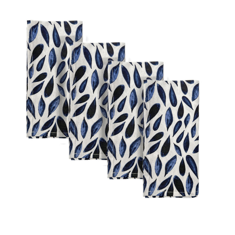 Blue Bay Leaf 19"x19" Napkins