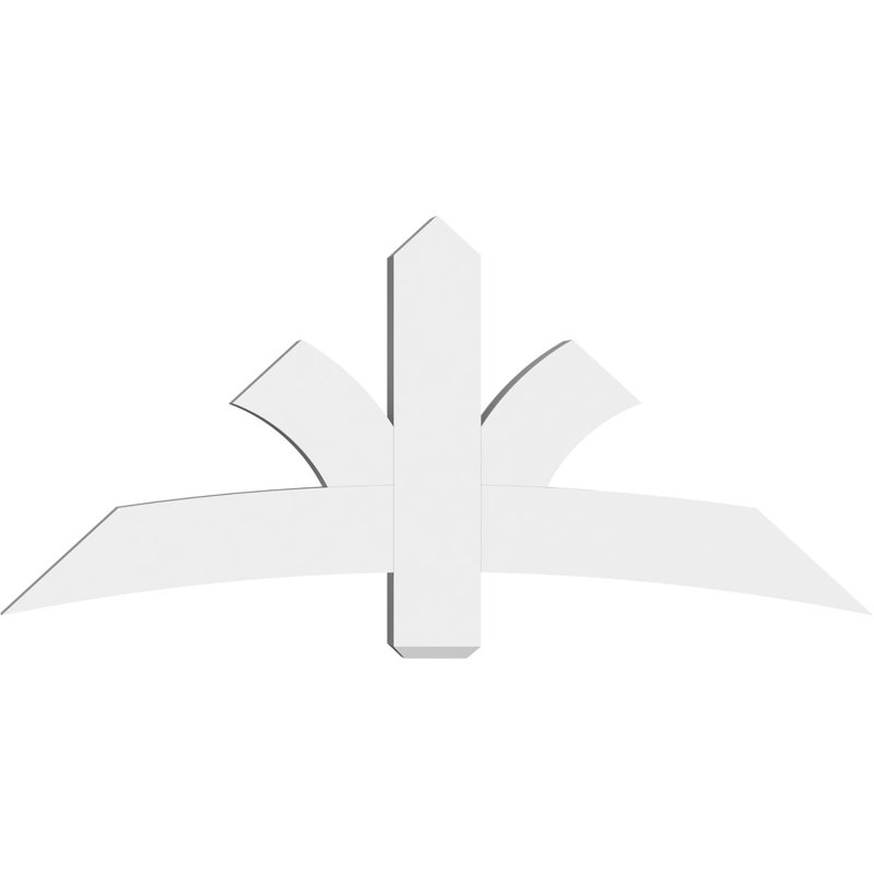 Support pour pignon Davenport, H 27,5 po x l 60 po (pas: 11/12), P 4 po x F 6 po, PVC