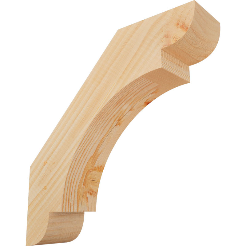 Attelle de genou olympique, Sapin de Douglas, H 14 po x l 3,5 po x P 14 po, Attelle lisse