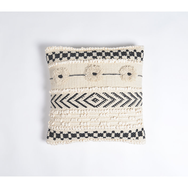 Kaeston Striped Cotton Pillow Cover