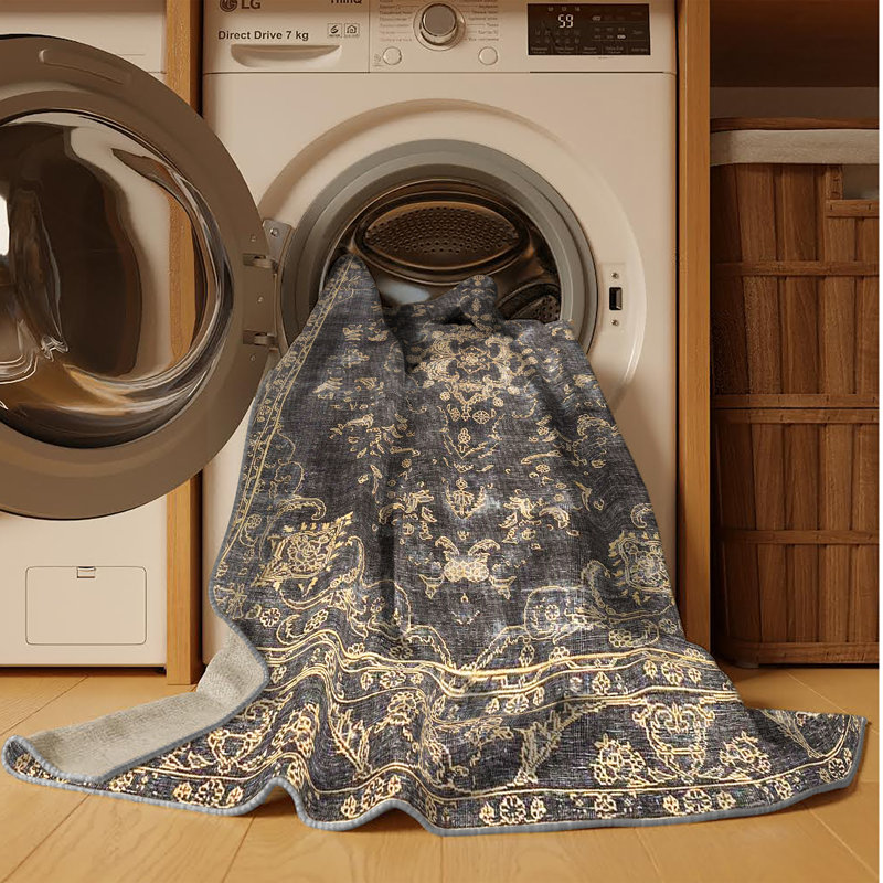 Tapis oriental tissé à la machine Climmie, Rectangle de 2 pi x 3 pi