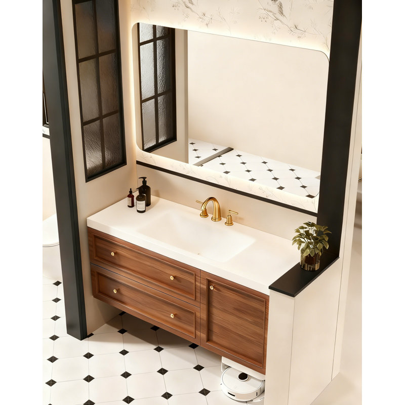 Frameless Dimmable Bathroom LED Mirror with Anti-Fog & 3 Colors Adjustable, 60" x 36"