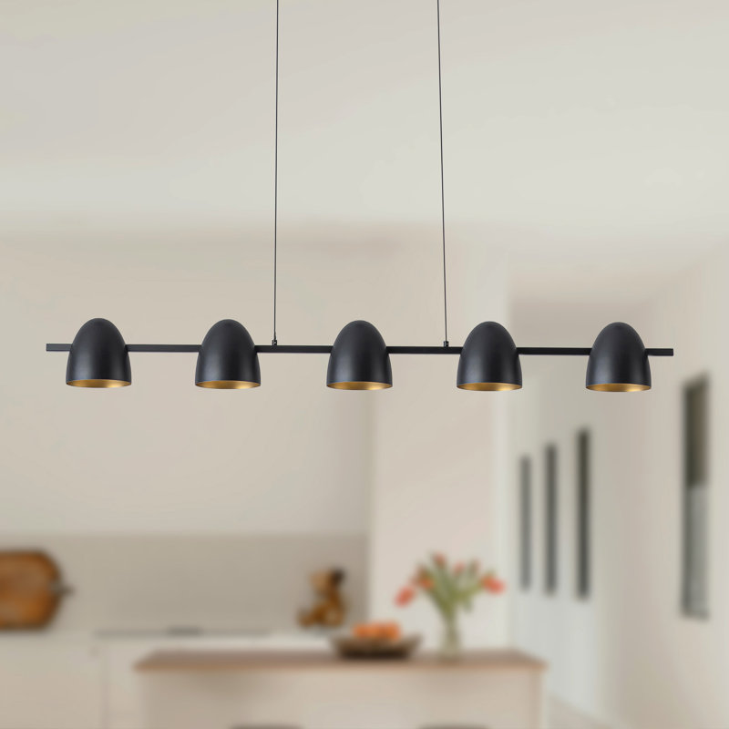 Yarrow 47-in Black Dimmable LED Linear Pendant