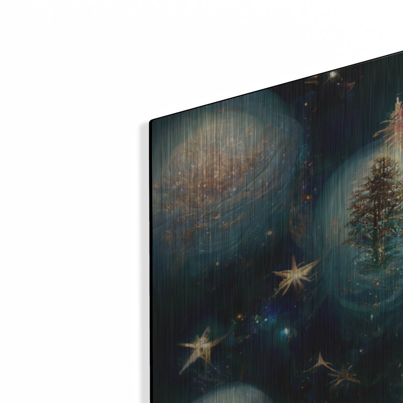 «Christmas 1» par Tanya Mavric, art mural en métal, H 24 po x l 24 po