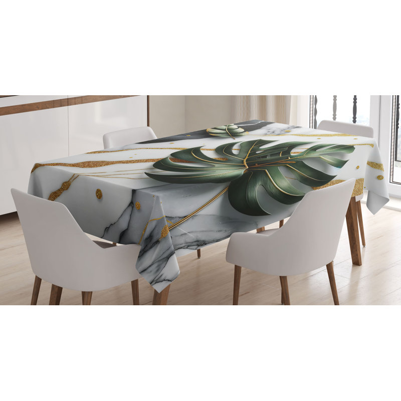 Ealf Rectangle Microfiber Tablecloth, 84" Rectangle
