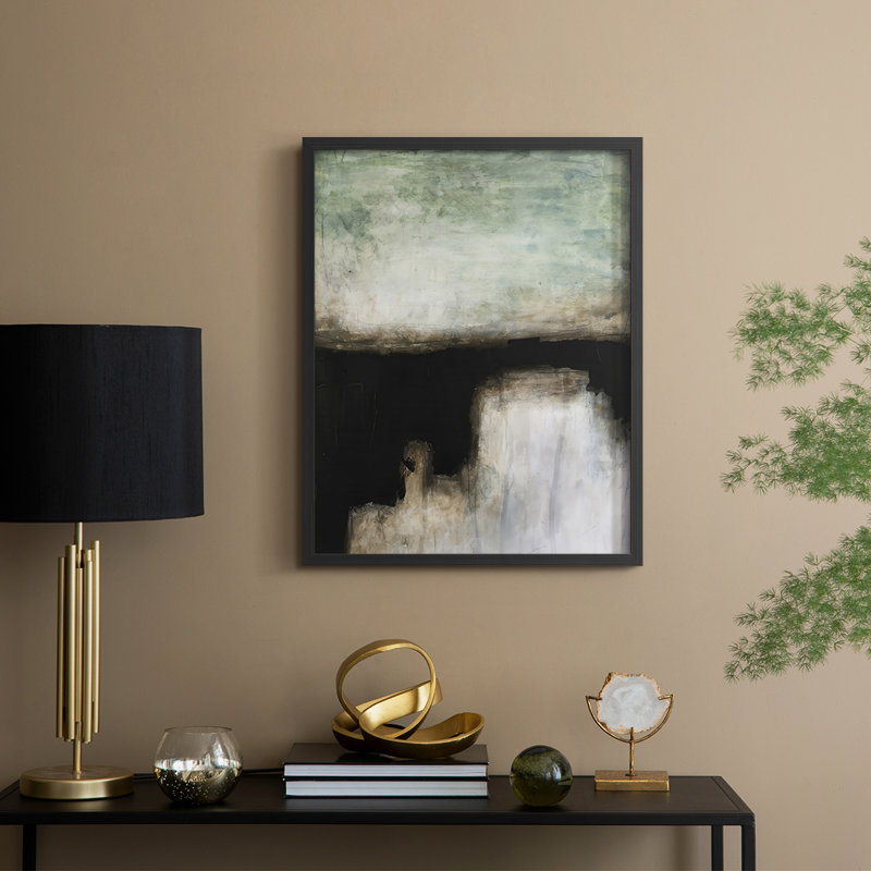 Penumbra II Framed Print - Solid Wood, 11" H x 9" W, Black Framed