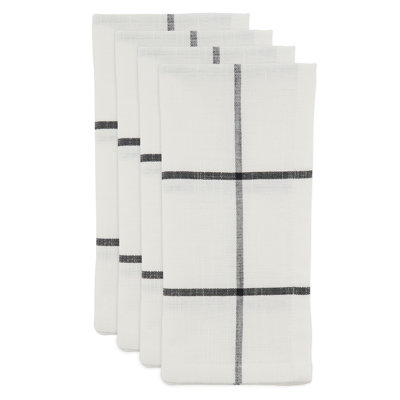 Hester Collection Cotton Plaid Square Napkin