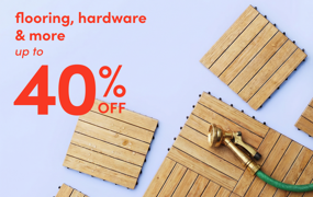flooring, hardware & more on clearance