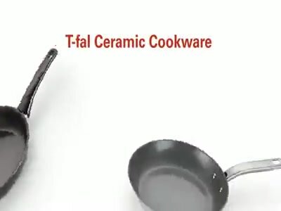 T-fal Ceramic Chef Cookware Set - Champagne