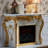 White Solid Wood FElectric Fireplace