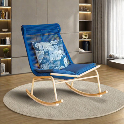 High quality PE rattan rocking chair