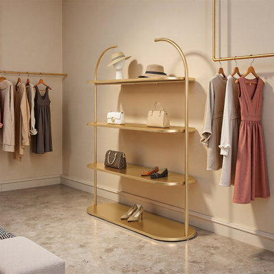 Gold Minimalist Display Shelf
