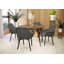 Chaise de salle à manger en cuir avec pieds d'appoint en fer thermolaqué Haglund-123386569-68459895