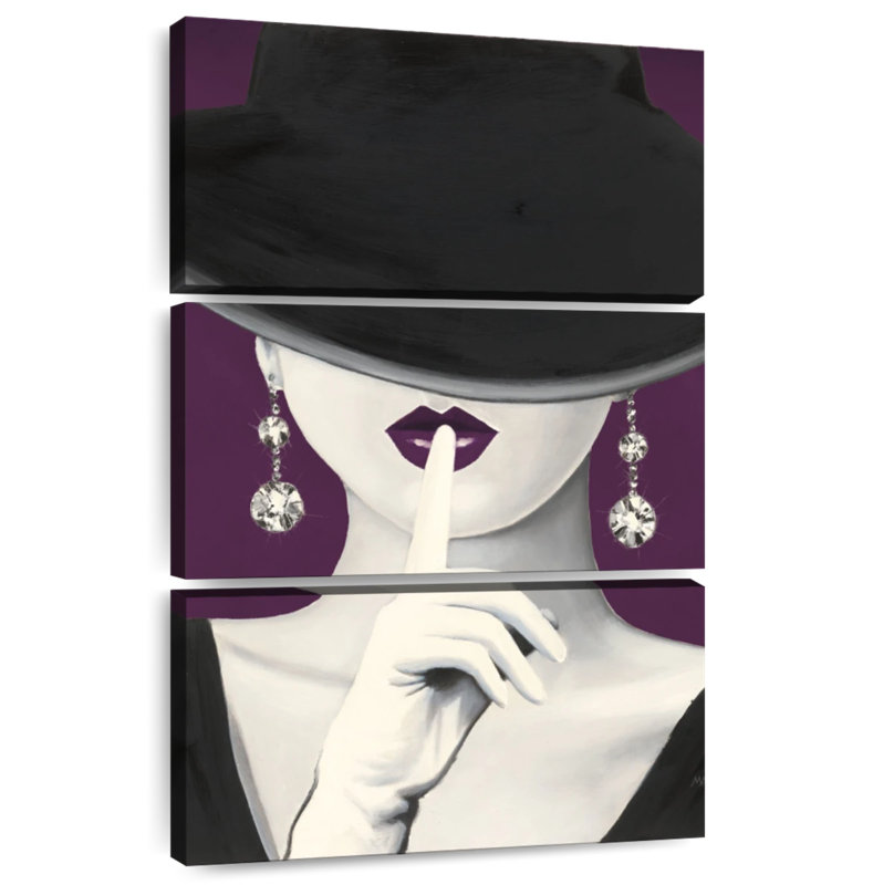 Leisha Haute Chapeau Purple, 65" H x 42" W