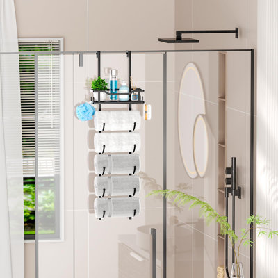 27 cm L Over-the-Door Towel Rack