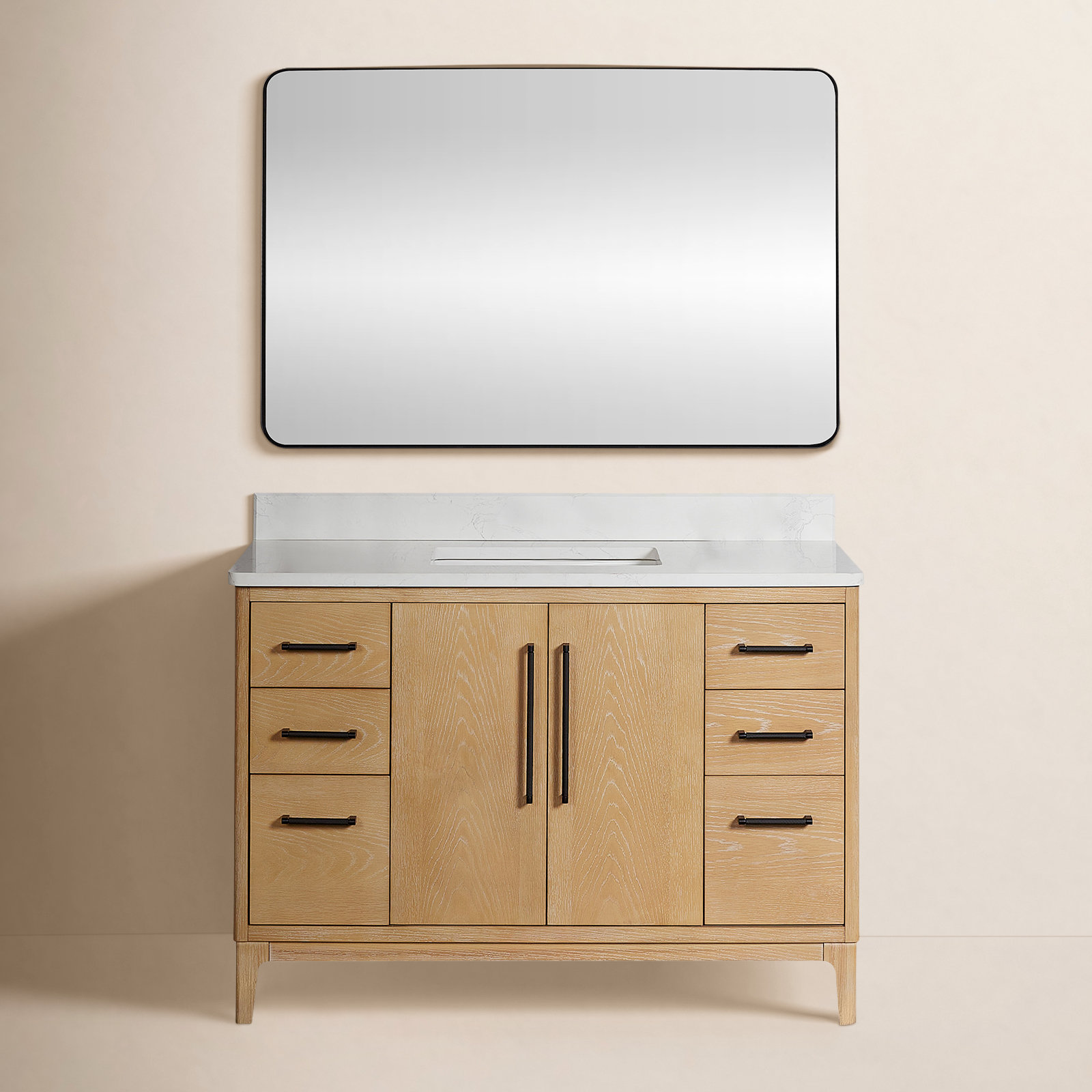 Langosta 48" Single Bathroom Vanity, Washed Ash Gray