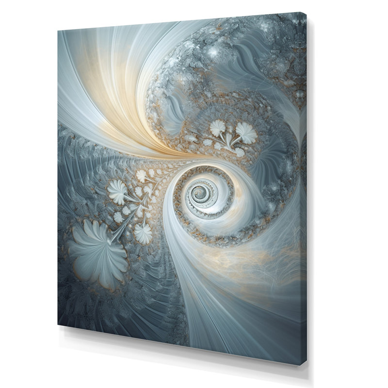 Cosmic Bliss Fractal Spiral I - impression, Toile tendue, H 44 po x l 34 po x P 1,5 po