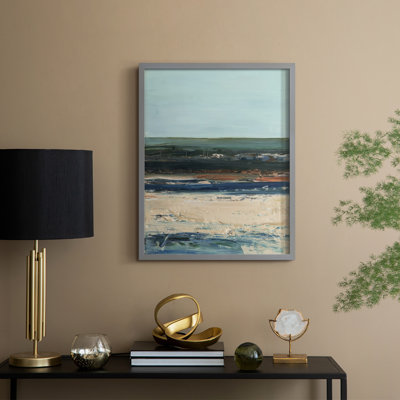 Rich Coastline II Framed Print - Solid Wood