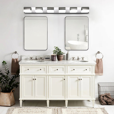 Bathroom Vanity Lights 6- Led, Modern Design, Wall Hanging, Energy Efficient, 30 Watts, 100-120V Voltage Led , Style, Corrosion, 1950 Lumen,