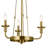 Vetivene 3 - Light Steel Dimmable Chandelier