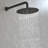 Wall Mounted Shower System with Rain Shower and Handheld Shower-110679385
