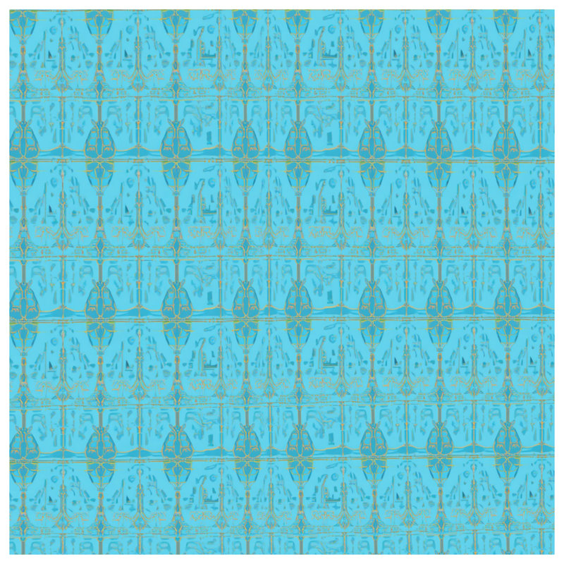 Couvertures damassées bleues, L 60 po x H 80 po