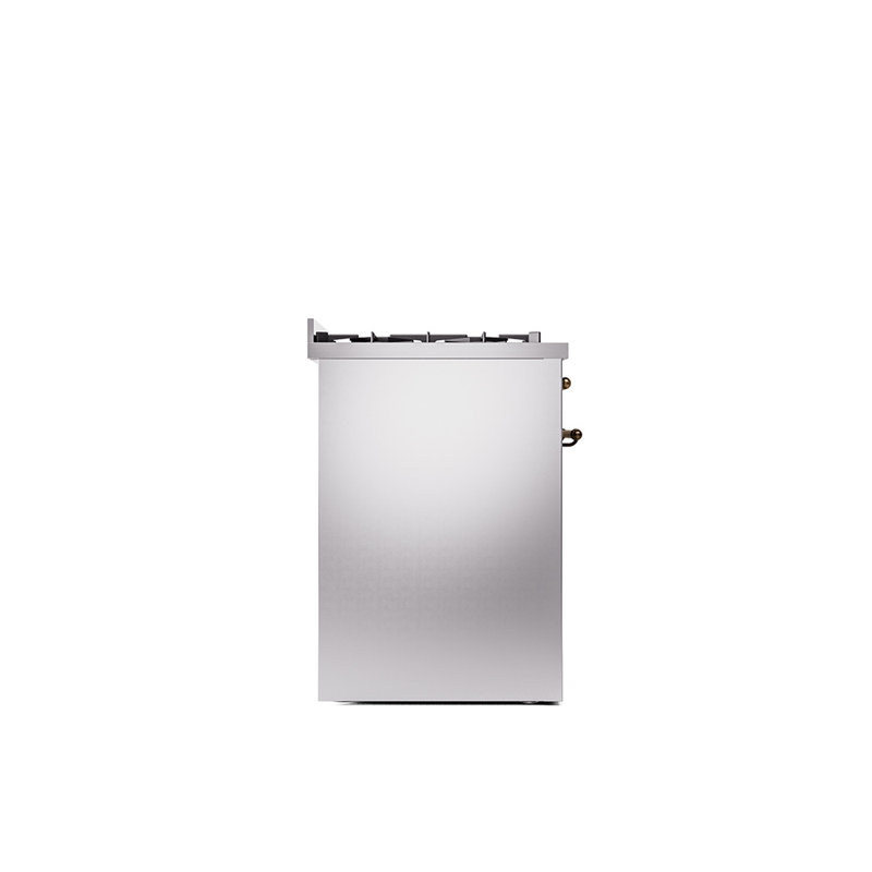 Cuisinière à double carburant 30 po ILVE Nostalgie II, Propane liquide, Acier inoxydable / bronze