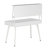 Techni Mobili Study Computer Desk With Storage & Magnetic Dry Erase White Board, White