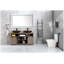 Miroir de salle de bain 60 po x 36 po à DEL avec façade et rétroéclairage, température de couleur réglable, miroir de meuble-lavabo mural, cadre en aluminium blanc