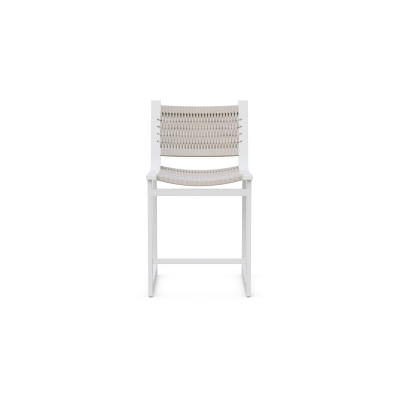Cozumel Bar Stool, 28.54", Matte White