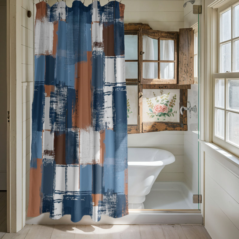 Rideau de douche Sky Sienna, H 74 po x l 71 po