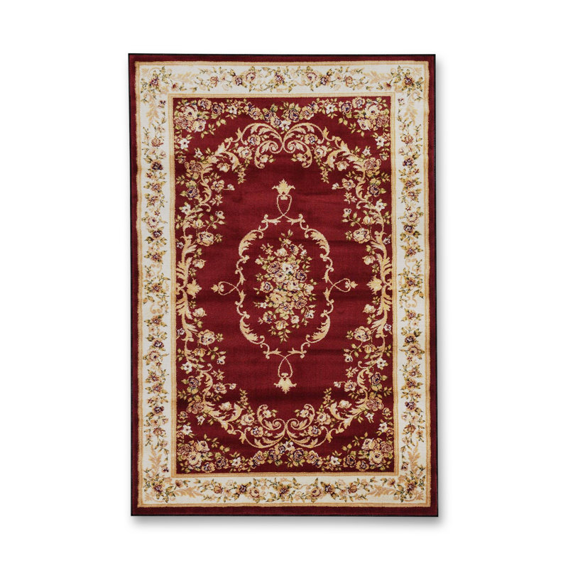 Tapis beige tissé traditionnel Mosso, 3'3" x 6'7"