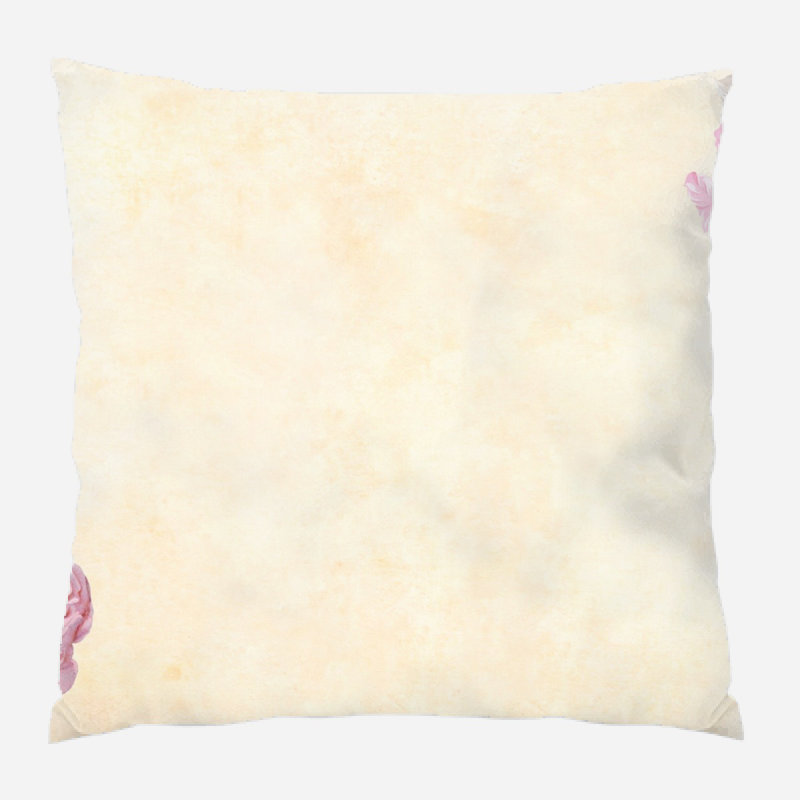 Coussin décoratif fleur Waloo, Microsuède, Intérieur
