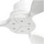 Ventilateur de plafond à profil bas de 52 pouces avec télécommande à 6 vitesses pour salon de patio