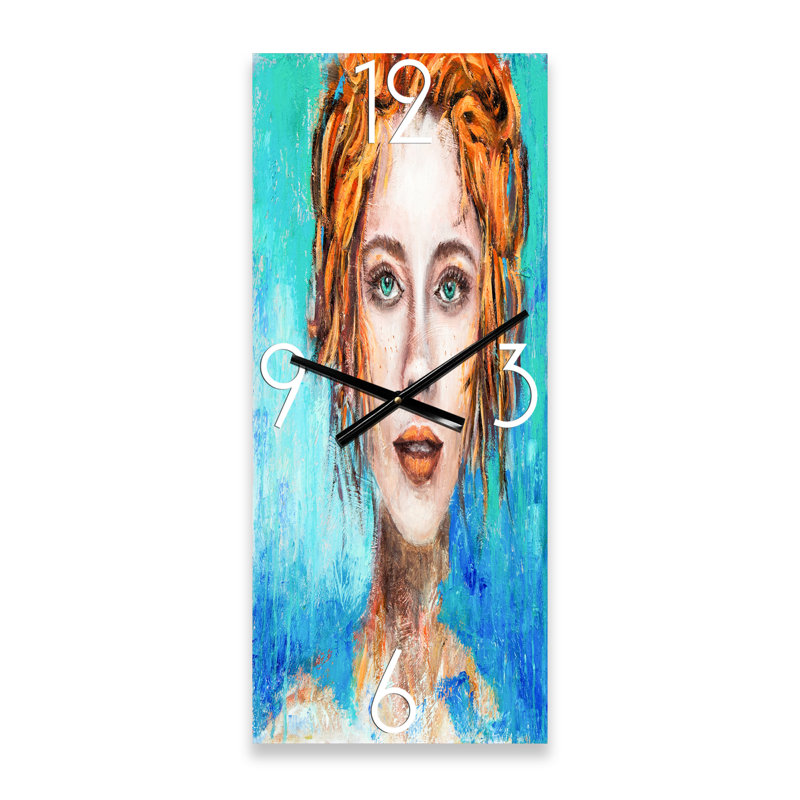 Horloge murale «A Woman Face with Eyes & Hair», Petit
