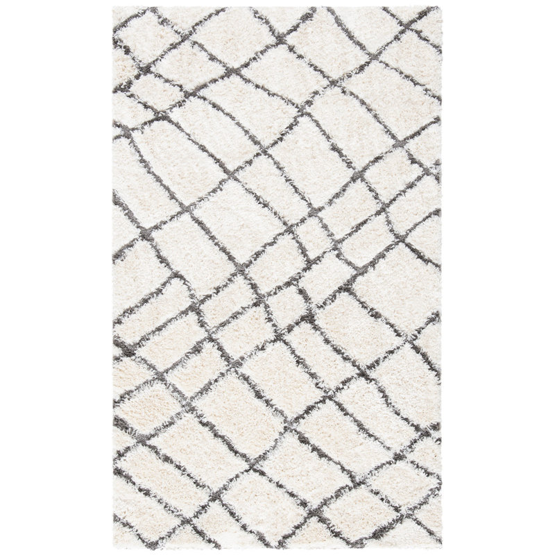 Sparta Shag Performance Geometric Rug, Rectangle 3' x 5'