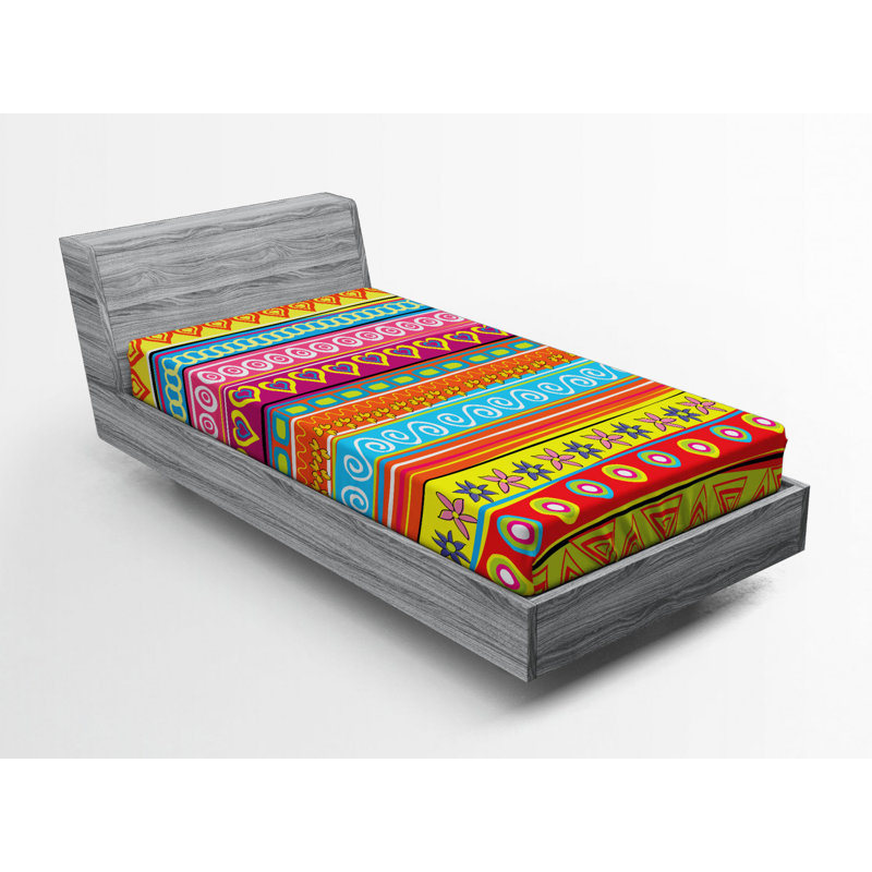 Microfiber Striped Fitted Sheet, Twin XL Fitted Sheet