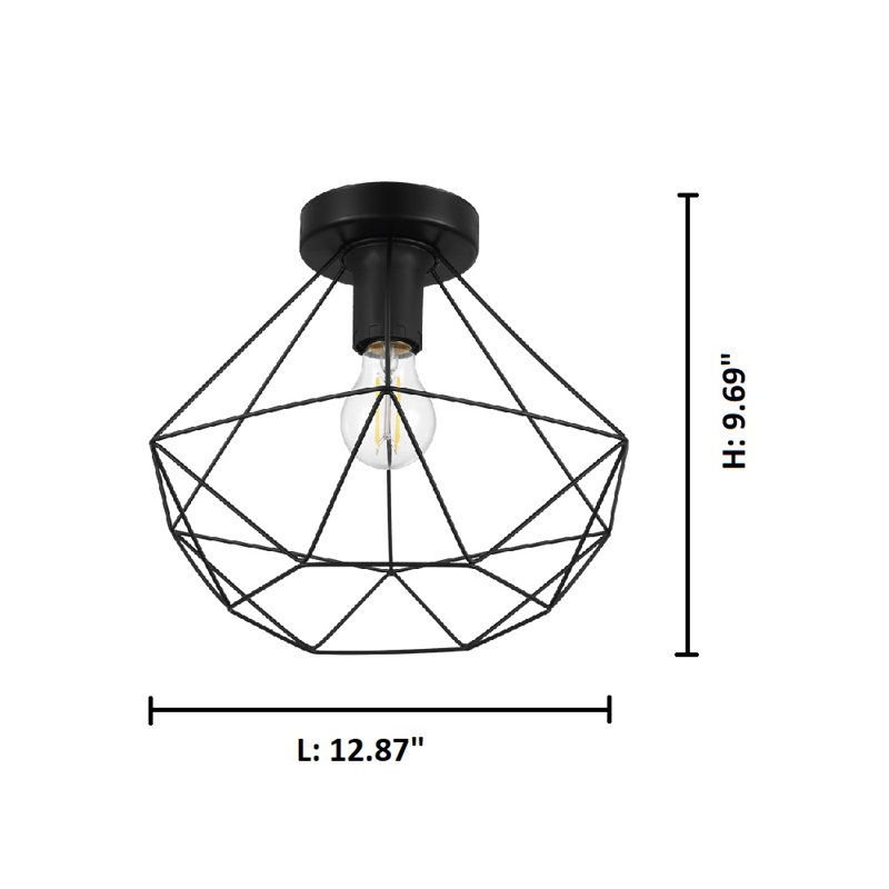 Plafonnier encastré 1 lumière 12,87 po Ajwaa