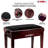 5 Core Adjustable Piano Bench Thick 3.25" Solid Wood Keyboard Stool Heavy Duty Musician Chair-114424004