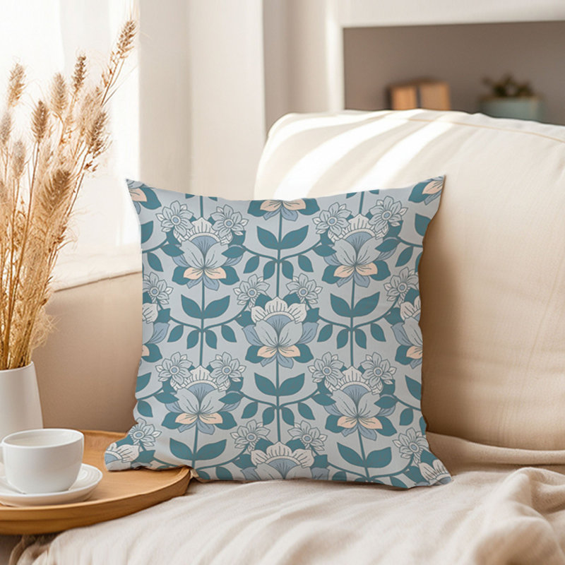 Botanical Floral Boho Pattern VII Bohemian, 16" H x 16" W