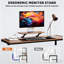 Bureau CPU avec support pour moniteur, bureau d'ordinateur-683898344