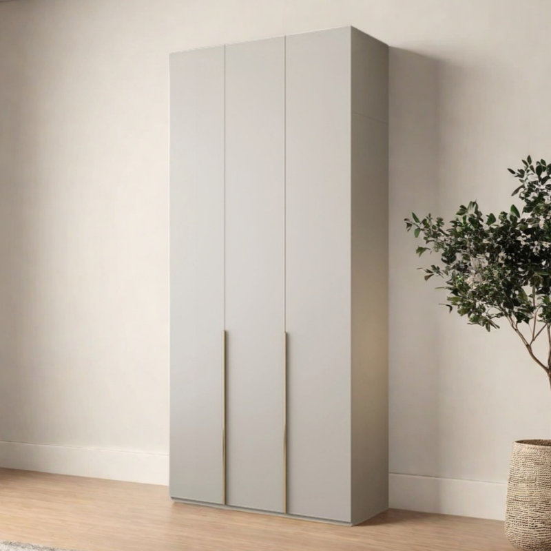 Simple Solid Color Fashion Wardrobe, 94.49" H x 47.24" W x 23.62" D